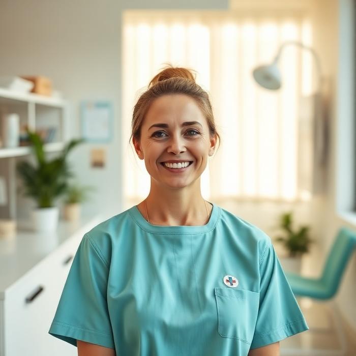 Patient smiling warmly